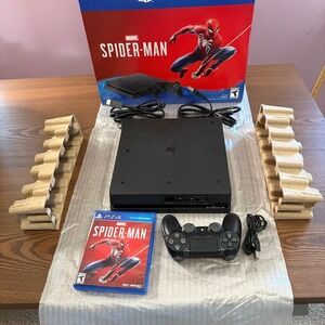Sony PlayStation 4 PS4 Slim 1TB Console Spider-Man Bundle Black CUH-2215B